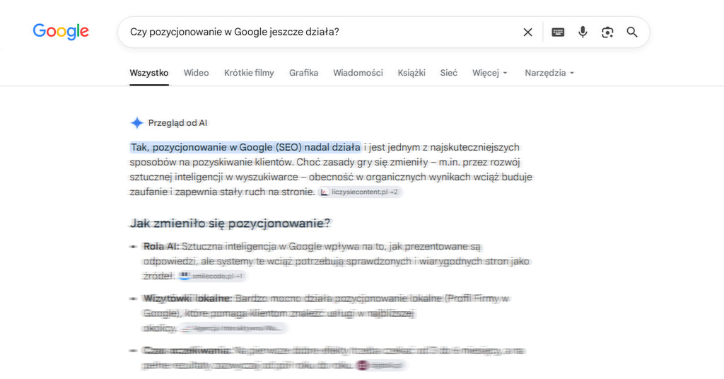 Czy pozycjonowanie ma nadal sens